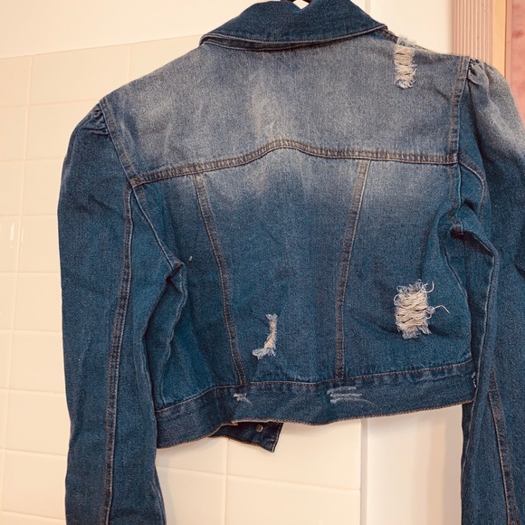 Denim waist jacket - Picture 2 of 3